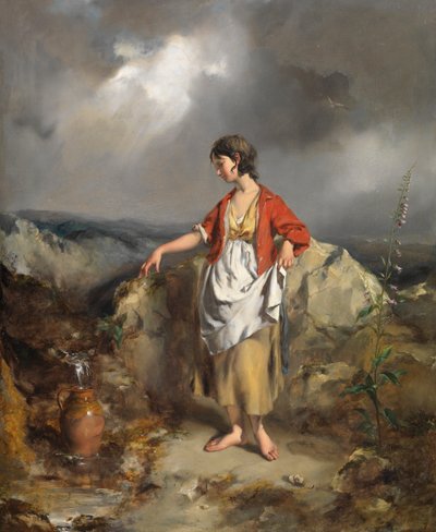 Ragazza con una brocca, metà anni 1840 da Paul Falconer Poole